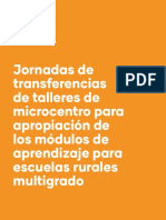 Infografía Jornadas de Transferencia Modulos multigrado