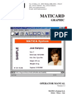 MatiCard Graphic Operator Manual