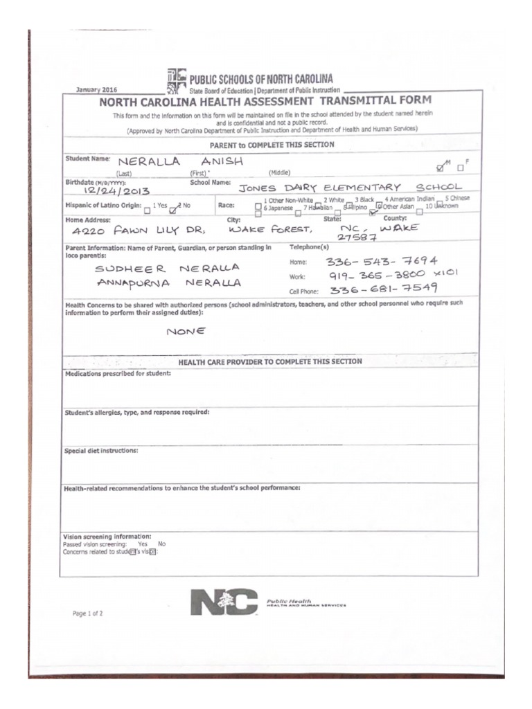 Public Schools of North Carolina PDF