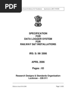 RDSO Specification | PDF | Electricity | Electrical Engineering