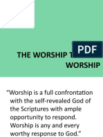 The Worship Team in Worship