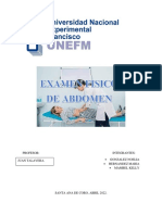 Exploración Fisica de ABDOMEN