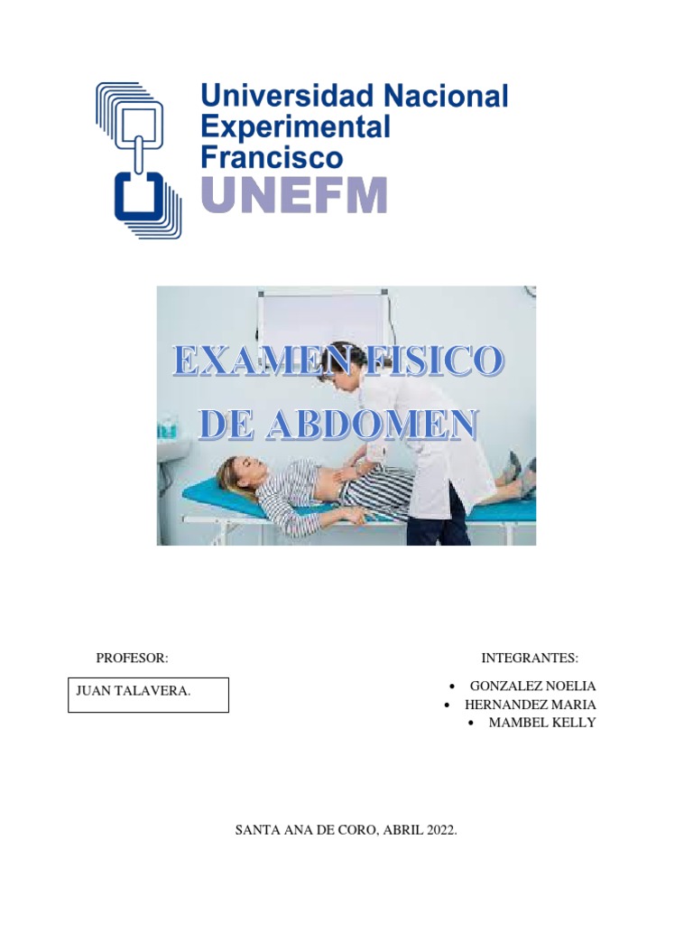 Exploración Fisica de ABDOMEN | PDF | Abdomen | Mano