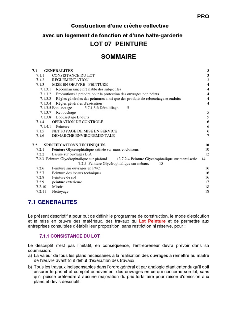 Cctp Pincipal Pdf – CAHIER DES CLAUSES TECHNIQUES PARTICULIERES CCTP ...