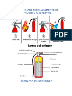 Como Utilizar Adecuadamente Un Extintor y Sus Partes