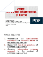 CEN521 Software Engineering Course Overview