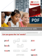 Enhancing Spelling and Grammar Skills: Charlotte Rance 26 May 2020
