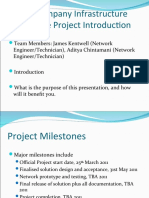 Big Company Infrastructure Upgrade Project Introduction