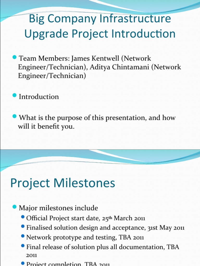 Big Company Network Upgrade Overview | PDF | Computer Network | Local ...