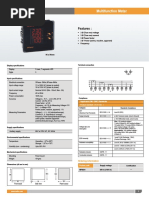 Multifunction Meter MFM391: Features