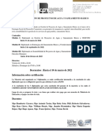 INFORMACIÓN MAESTRÍA GESTIÓN PROYECTOS AGUA Y SB