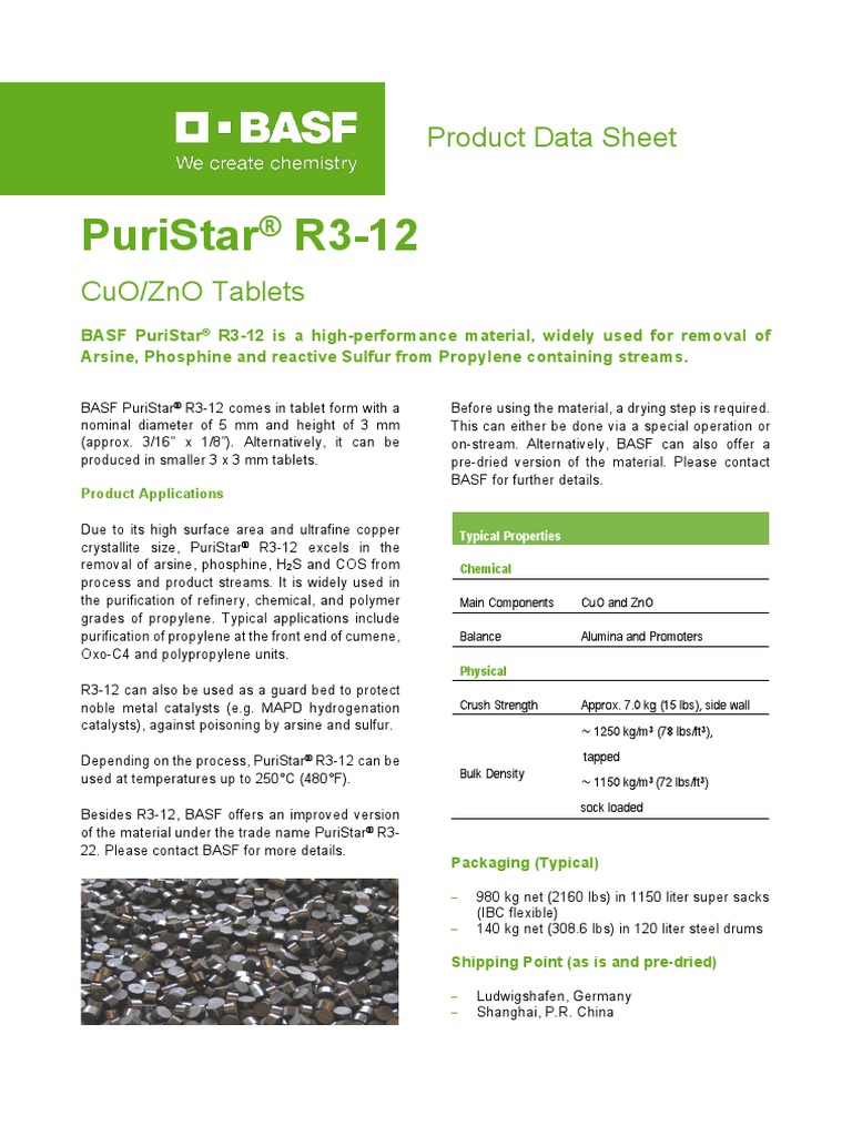 BASF Puristar R312 BF9220 PuriStar R312 PDS Rev.202012