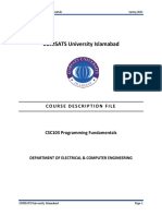 CSC103 Programming Fundamentals PDF