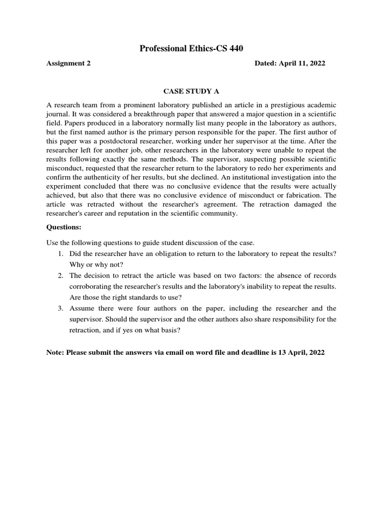 Case Study 1 | PDF