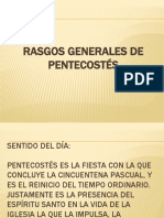 13 Rasgos Generales de Pentecostés