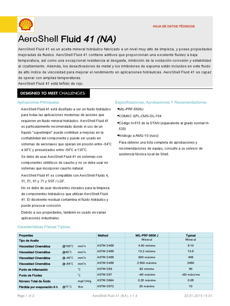 AeroShell FLuid 41 (NA) | PDF