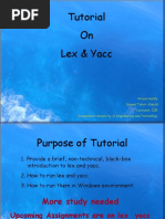 Tutorial On Lex & Yacc: Presented by Dewan Tanvir Ahmed Lecturer, CSE Bangladesh University of Engineering and Technology