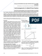 Power Flow Control and Management of A Hybrid Power System
