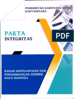 Pakta Integritas BKPSDM Tahun 2022