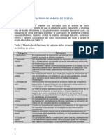 Estrategia de Análisis de Textos