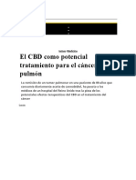 El CBD Como Potencial Tratamiento para El Cáncer de Pulmón: Temas /medicina