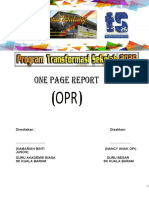 One Page Report (Opr) Sk Kb 2021 Ts25