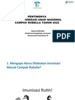 Advocasi Bulan Imunisasi ANAK Nasional Campak Rubella 2022