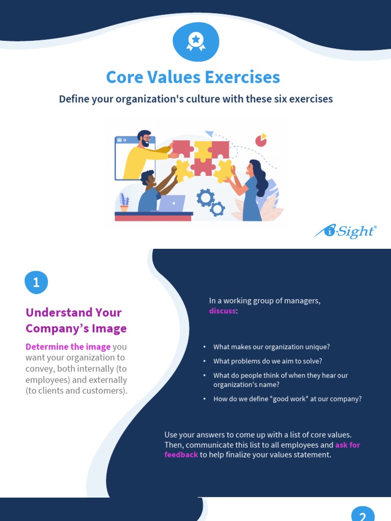 Isight Core Values Exercises PDF