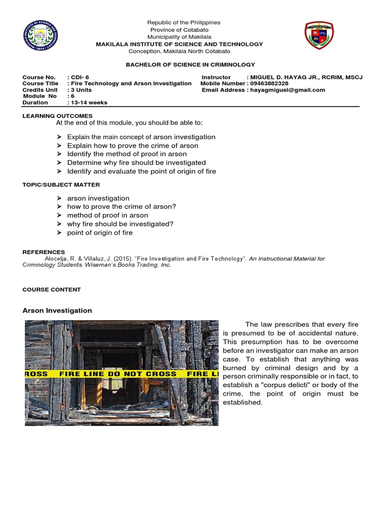 Module - 6 Fire Technology | PDF