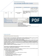 Nombre de La Actividad: TEORÍA DEL COLOR: Código Nombre Del Módulo Aprendizaje Esperado Criterios de Evaluación