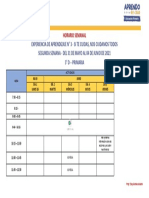 HORARIO SEGUNDA SEMANA ACTIVIDAD 3