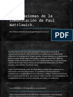 Los 5 Axiomas de La Comunicación de Paul