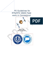 GPS Guidelines For RTN/RTK Gnss Field Work in Connecticut: October 2013 DRAFT Version 1.0.0