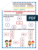 Refuerzo de Múltilpos, Divisores, Media, Moda y Probabilidad Del 09-11-2021 de 4to Virtul-Atirmética-1