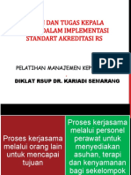 PERENCANAAN KEPALA RUANG DALAM AKREDITASI RS