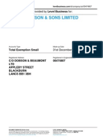 Thos.F.Dobson & Sons Limited: Annual Accounts Provided by Level Business For