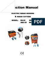 Rebar Bender Manual