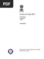 Download Provisional Population Totals 2011 Karnataka Report by silkboard SN56936246 doc pdf