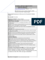 Plantilla para El Analisis de Webs Docentes