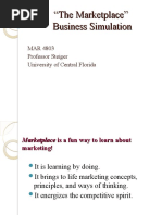 " The Marketplace" Business Simulation