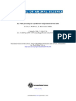 Eye White Percentage As A Predictor of Temperament in Beef Cattle