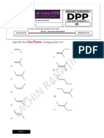 JEE Main, Advanced 2023 Cis/Trans Isomerism Practice Questions