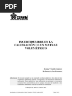 incertidumbre matraz volumétrico