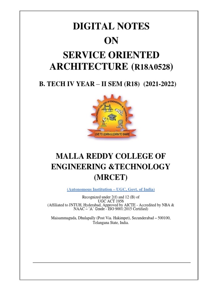 Service Oriented Architecture | PDF