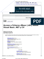 Acceso A Ficheros Dbase (.DBF) Desde Visual Basic