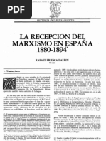 La Recepcion Del Marxismo en España