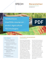 Newsletter: Terratech Masters Course On Smart Agriculture Technologies