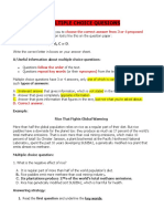 1.multiple Choice Quesions: Choose The Correct Answer From 3 or 4 Proposed Answers