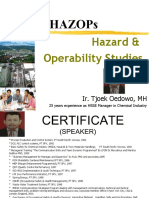 Hazops: Hazard & Operability Studies