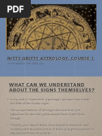 Nitty Gritty Astrology, Course 1: A Brief Exploration of The Zodiac Signs